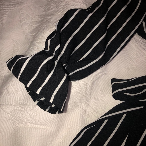 Adorable off shoulder CS one piece bell bottoms - Picture 2 of 4